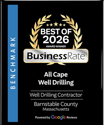 All Cape Well Drilling named Best Well Drilling Contractor in Barnstable County MA – 2026 BusinessRate Award Winner